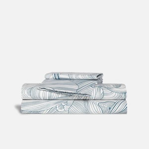 Brooklinen - Luxe Sateen Hardcore Sheet Bundle (Oyster in Blue)