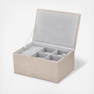 Sahla Faux Suede Large Jewelry Box