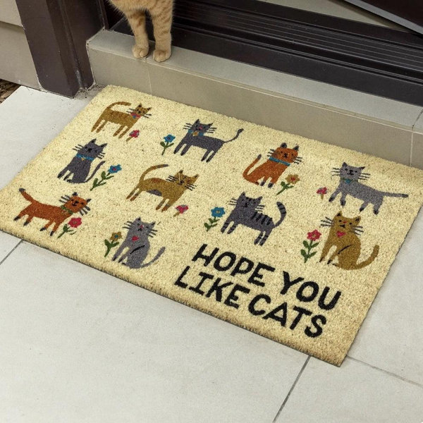 Bungalow Doormat - Like Cats