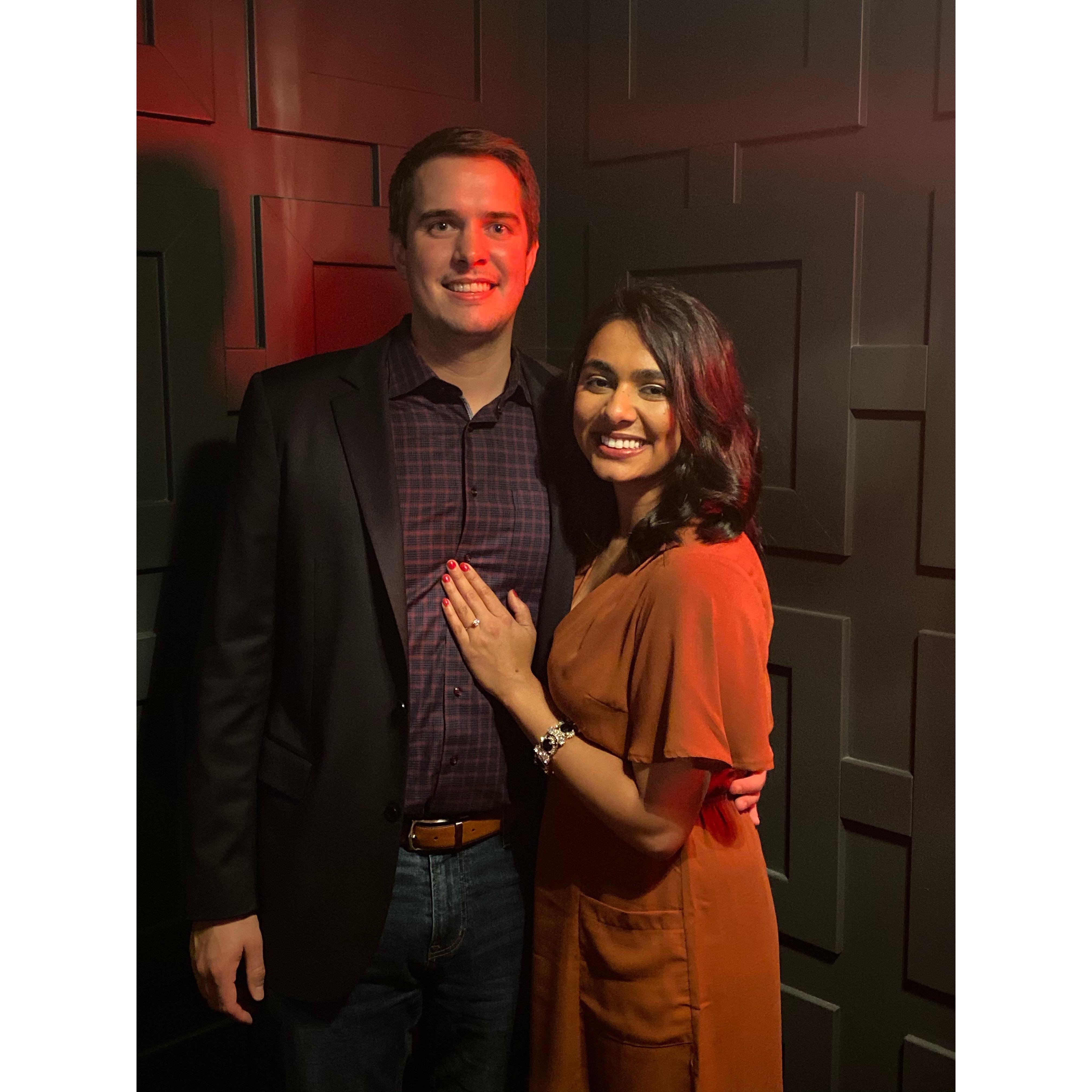 Our engagement night <3