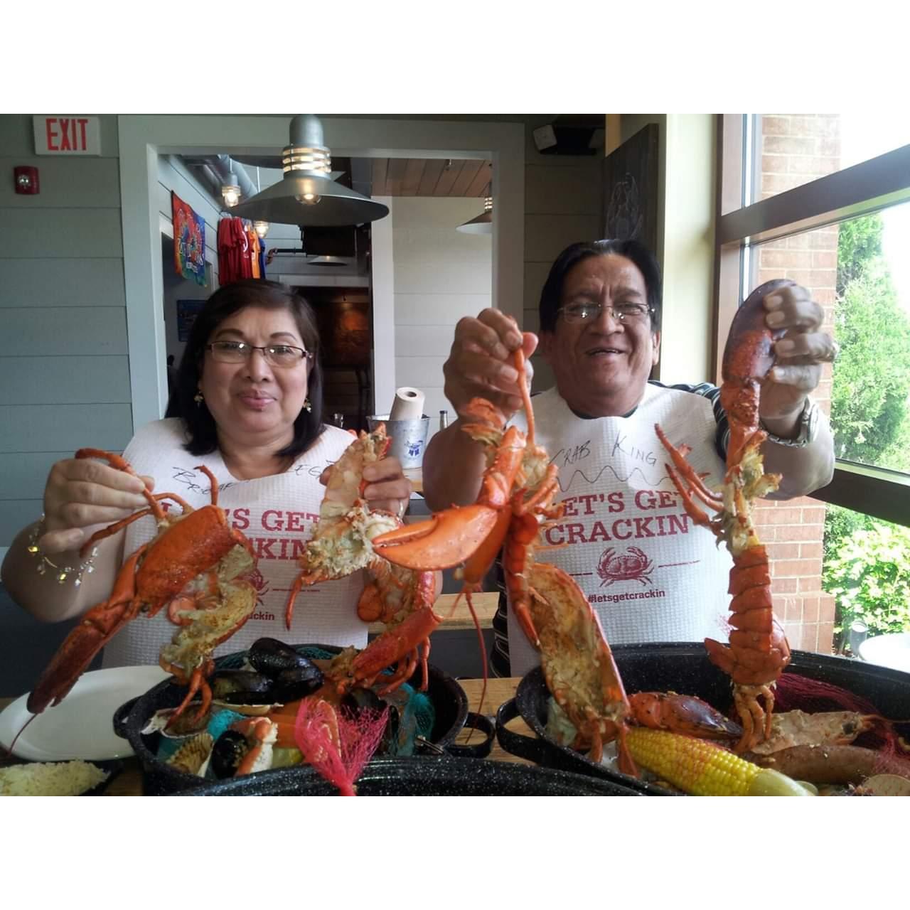 We love to eat! Joe's Crabshack in Clifton New Jersey