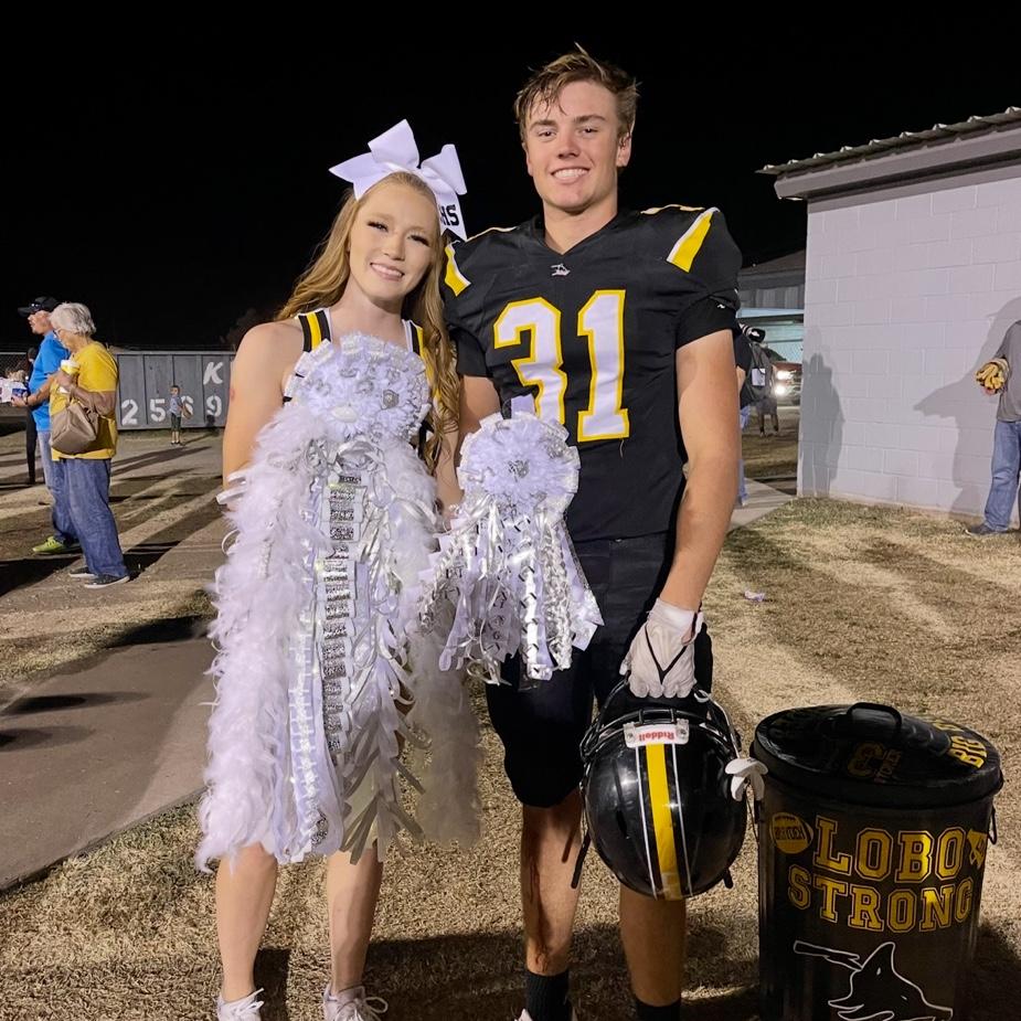 Junior year homecoming! We made each other's garter and mum.
