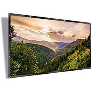 Inflatable Outdoor Projector Movie Screen – Huge Portable Airblown 16ft Diagonal Package – Strong Thick 600DD Frame Built To Last With Blower, Ropes + Tent Stakes By Holiday Styling