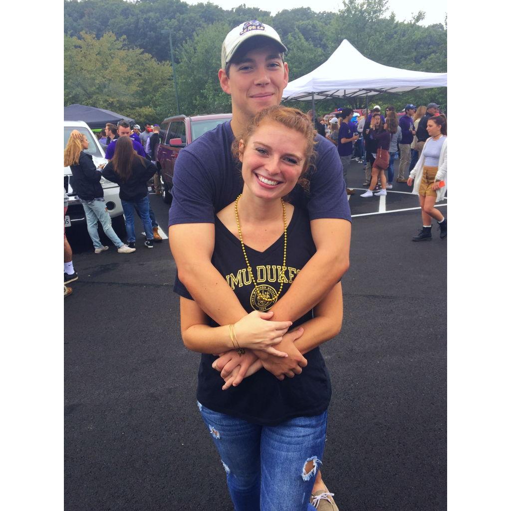 Fall 2016: Can't even count all the JMU tailgates and football games we've been to