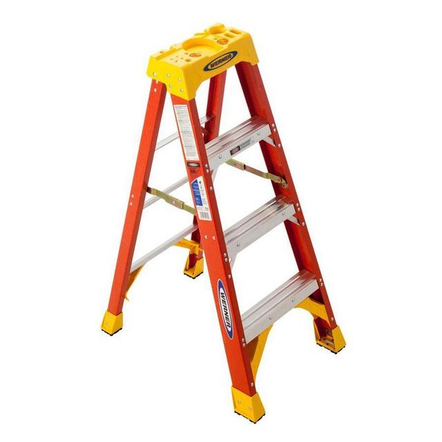 Werner 4-ft Fiberglass Type 1A - 300 lbs. Step Ladder