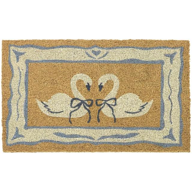 Balta Rugs 1'5"x2'5" Ribbon Swans Natural Papilio Coir Doormat