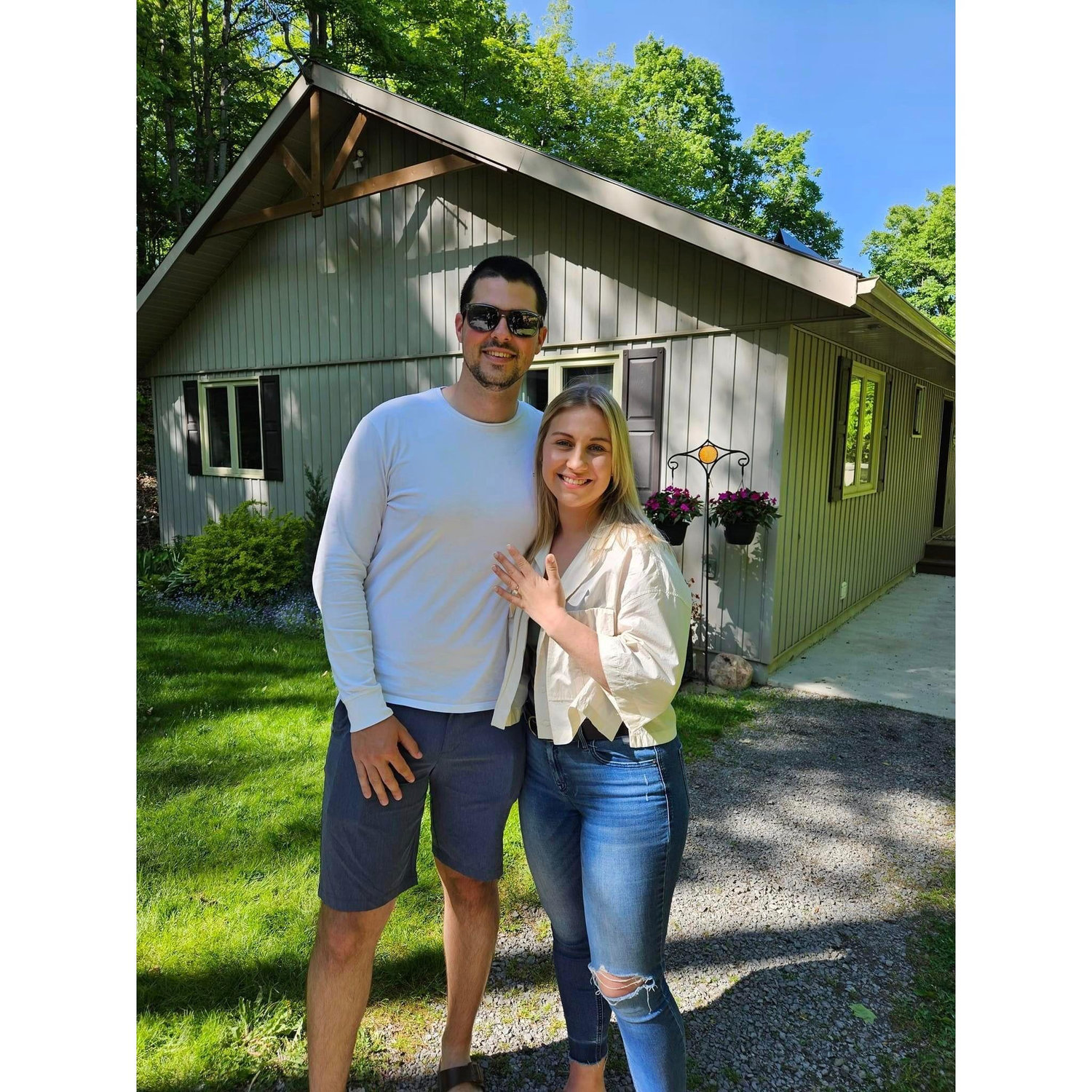 The day after getting engaged! - May 2023