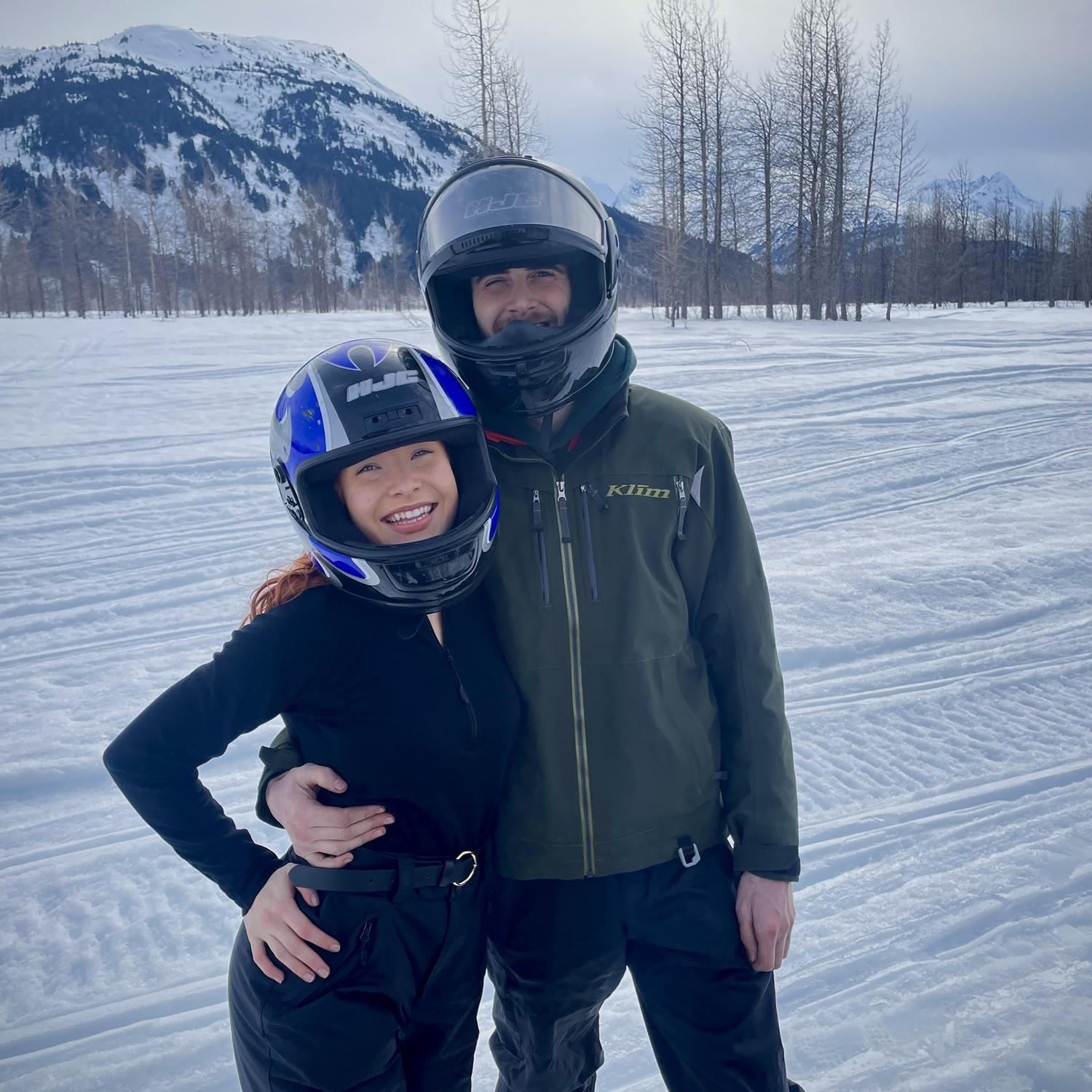 Snowmachining out to Spencer glacier