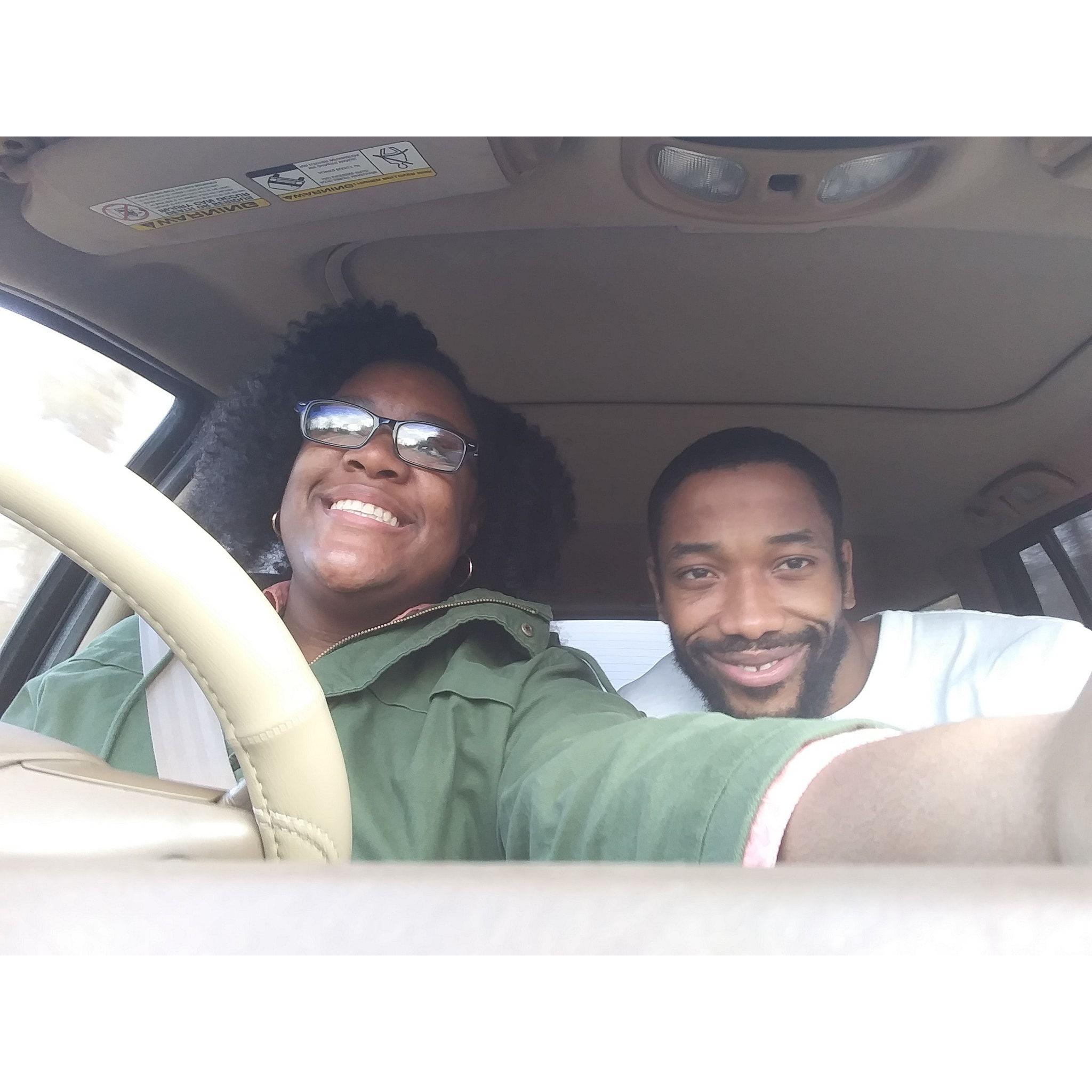 Leaving the prison with my love after 10 years.