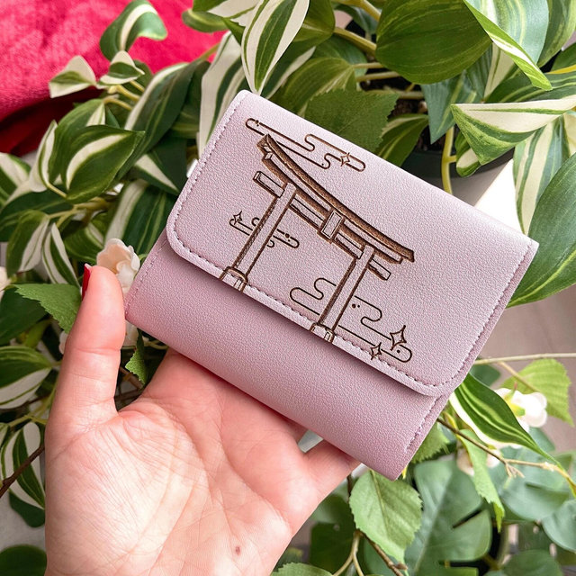 Kawaii Wallet PU leather - Japanese Torii - By Kiaru