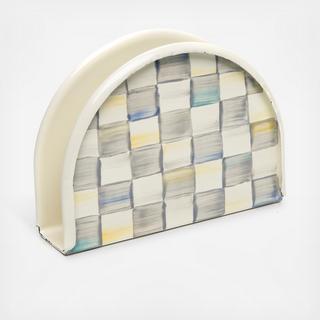 Sterling Check Napkin Holder