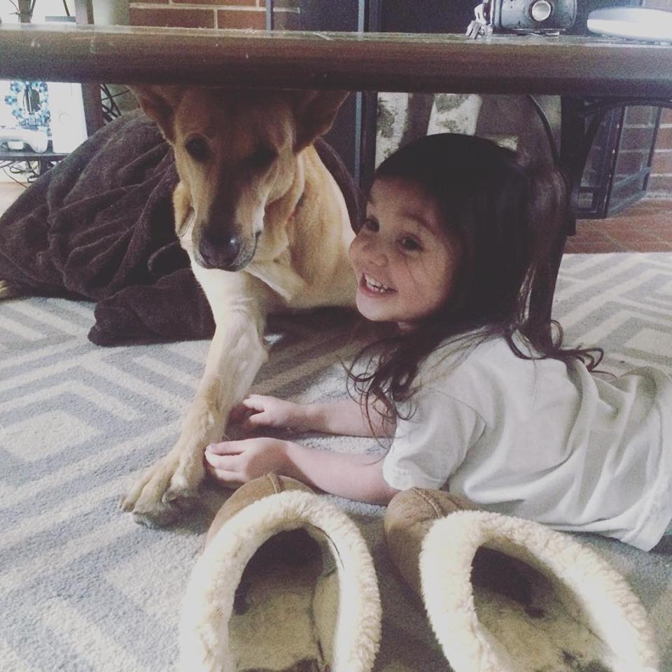 Camila age 4 w/ Duke