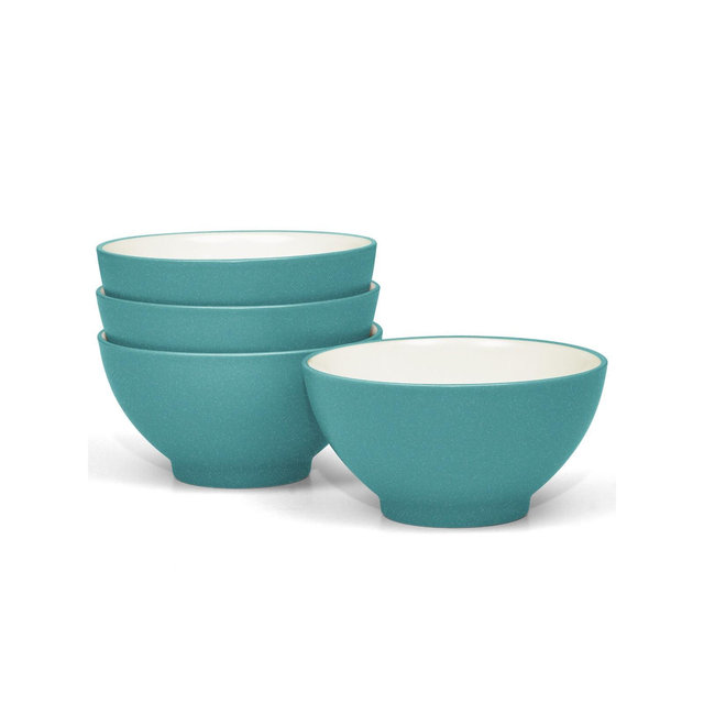Noritake Colorwave Turquoise Set of 4 Rice Bowls