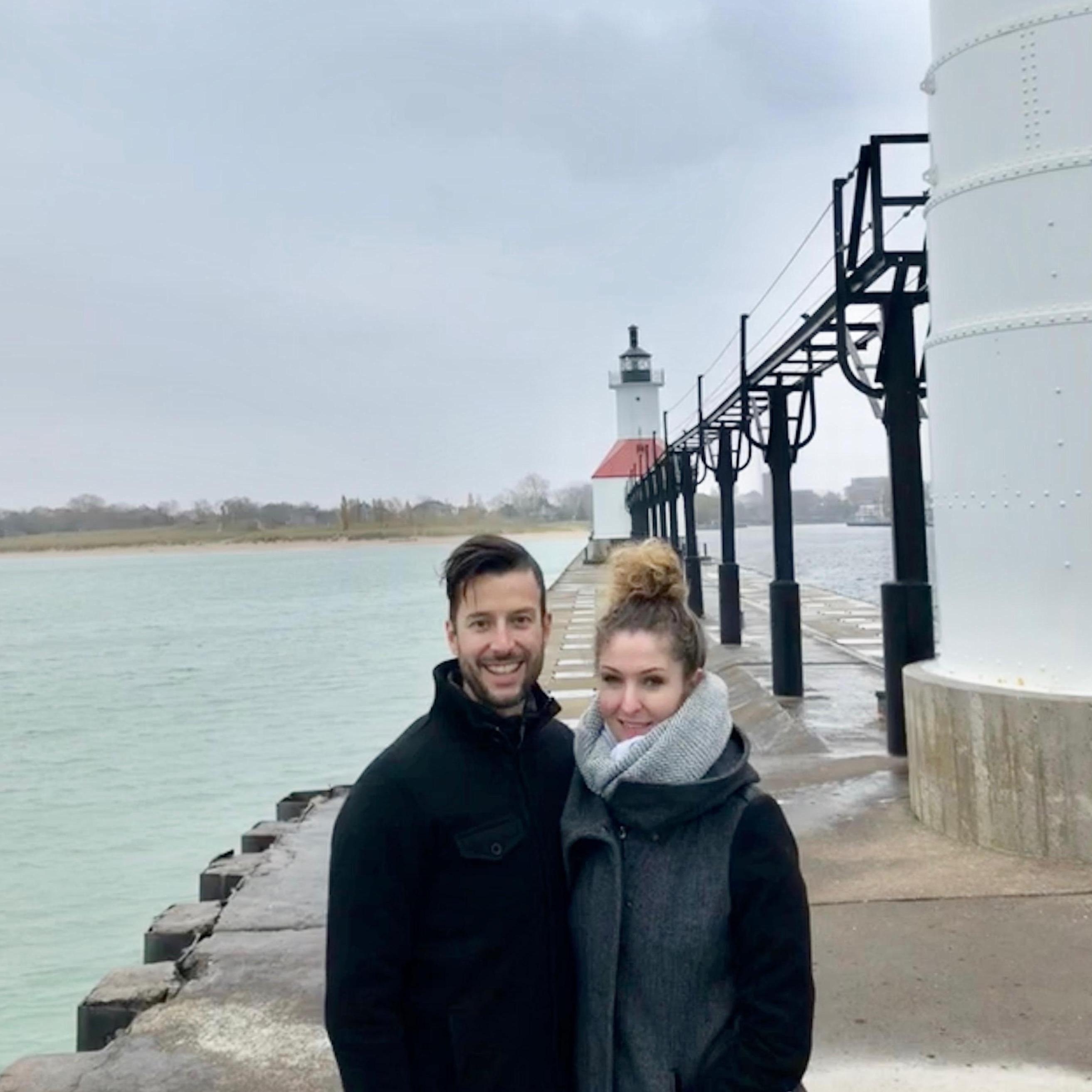 Laurel's first time seeing the Great Lakes... "Holy crap, its an ocean out there!"