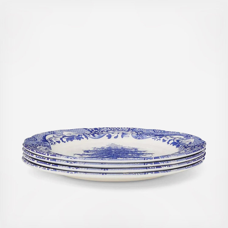 Spode, Blue Italian Christmas Dinner Plate, Set of 4 | Zola