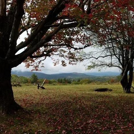 The view from The Bickford House and the site of the ceremony.