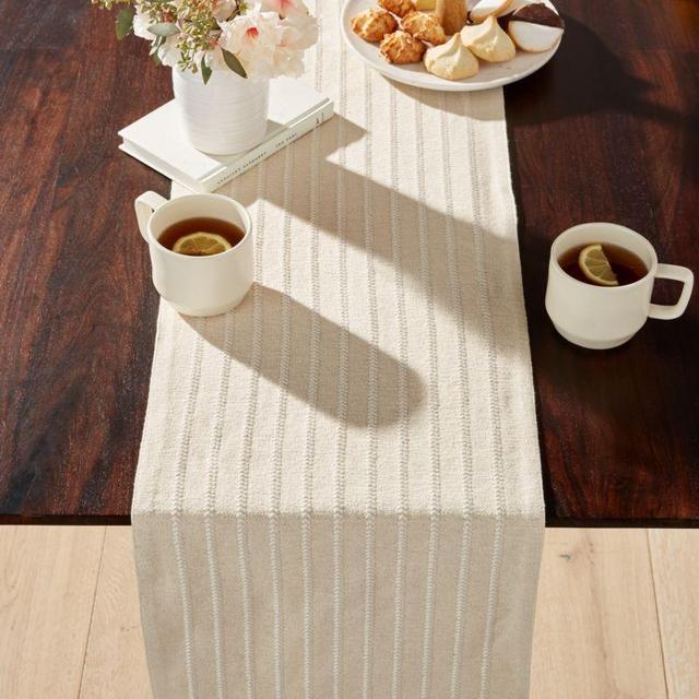 Bryce 90" Embroidered Fringe Table Runner