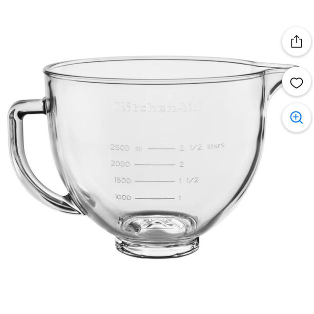 KitchenAid 5-Quart Tilt-Head Glass Bowl