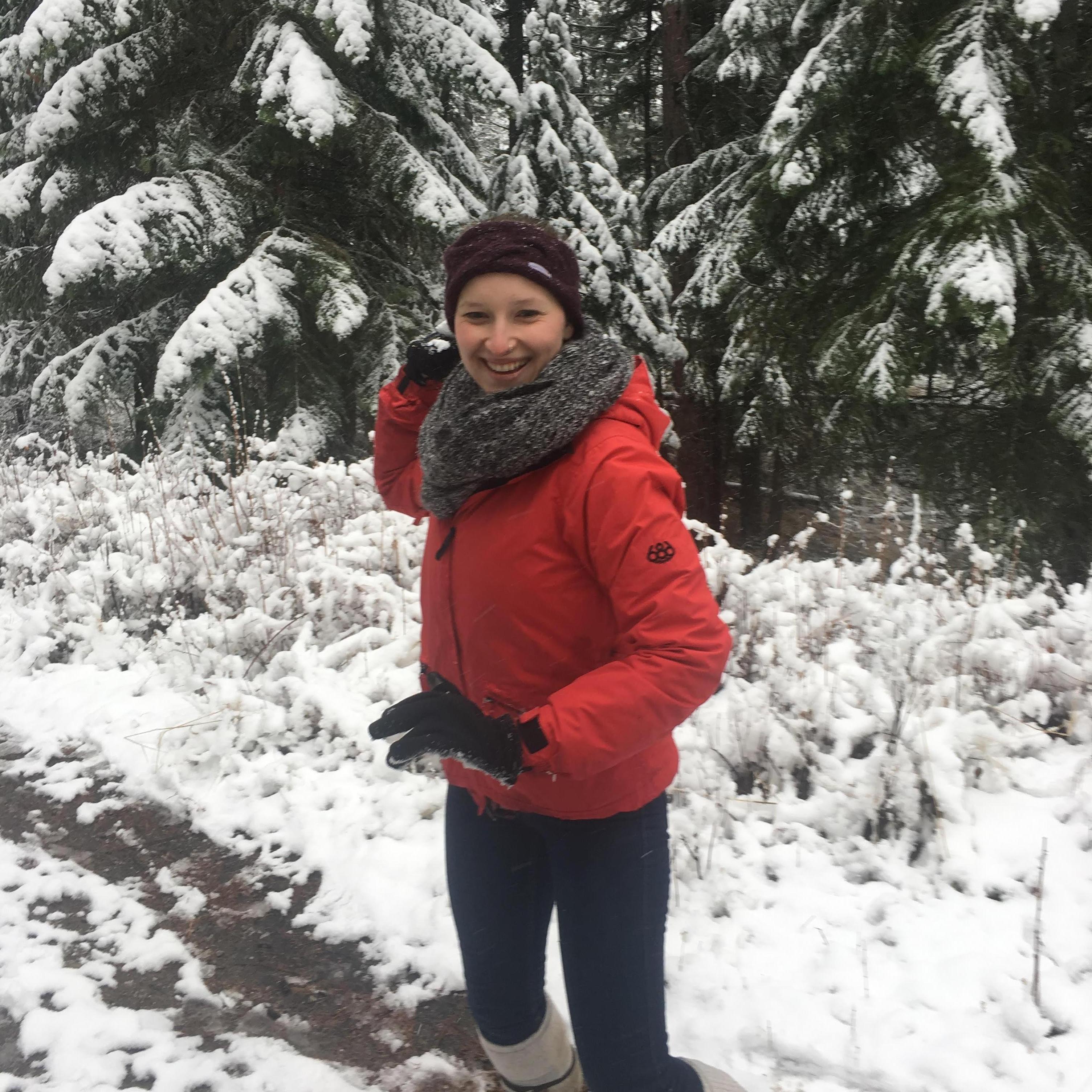 Snowball fights in Idaho. She missed... Just sayin'