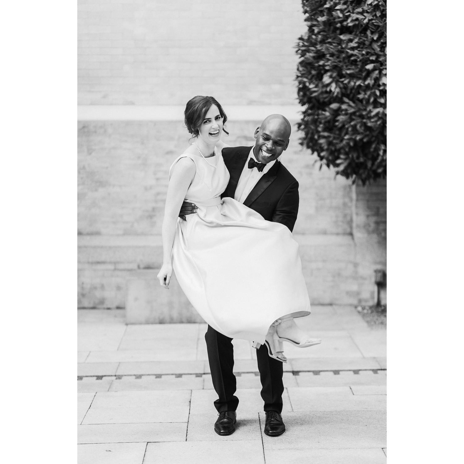 We promise this isn't our wedding. :) Just a magically perfect photo taken at Conner & Amanda Packard's wedding (Courtney's little brother!). (September 2018)