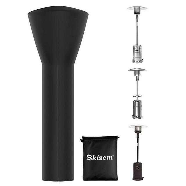 Skizem Outdoor Patio Heater Cover with Zipper,Upgraded 420D Oxford Fabric with PU Coating Material,100% Waterproof Windproof Anti-UV Snow-Poof Dust-Proof,36 Months of Use 89'' H x 33" D x 19" B