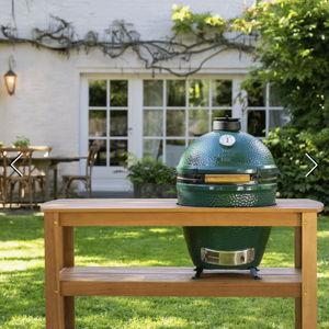 Large Big Green Egg in Acacia Table Package