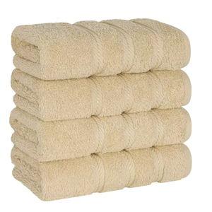 American Soft Linen Edison Luxury 100% Turkish Cotton 4-Piece Beige Hand Towel Set - Macy's
