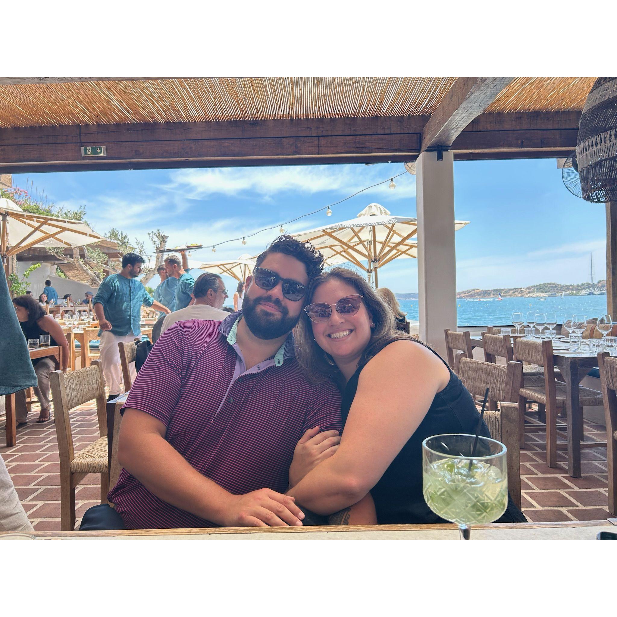 Checking out restaurants in Vouliagmeni!