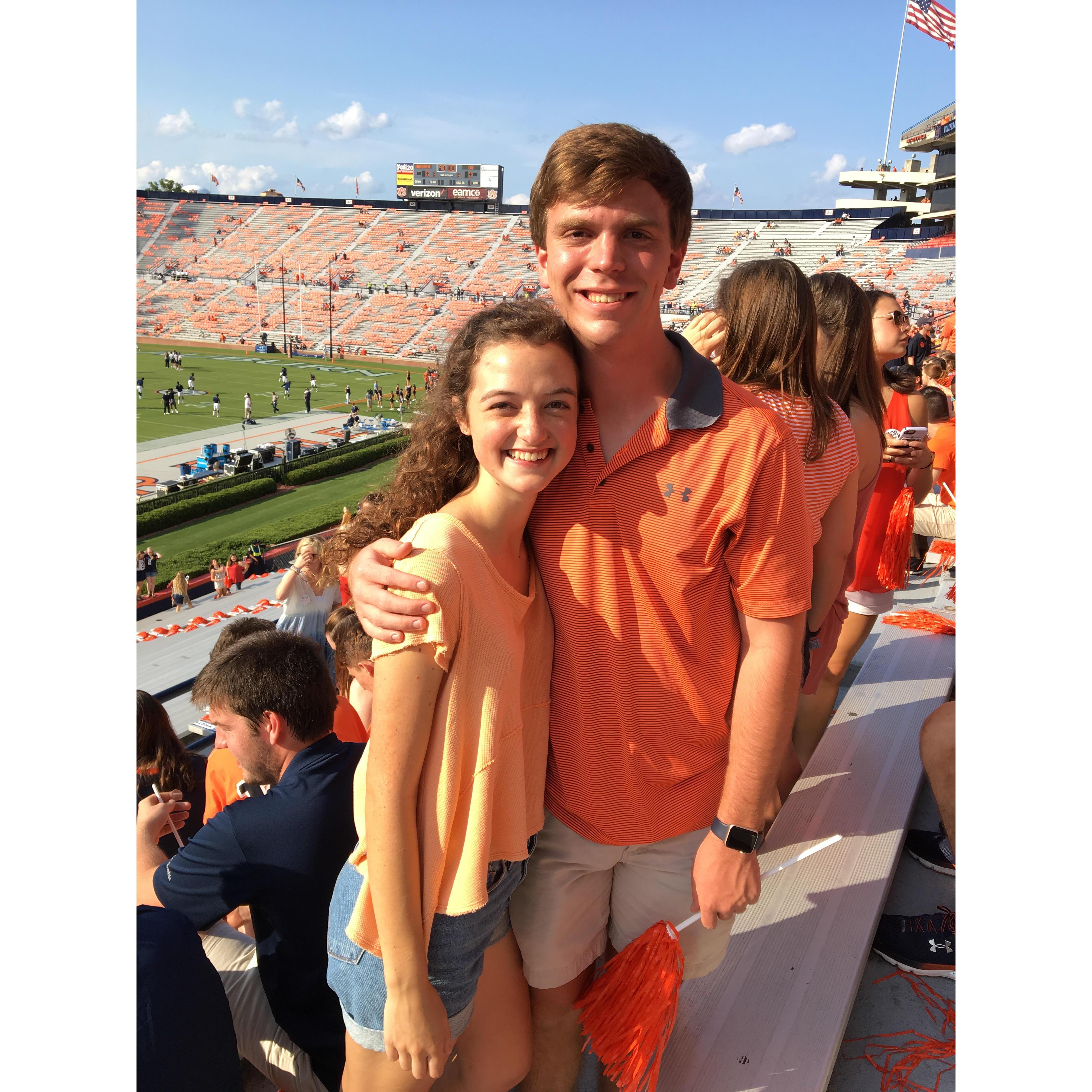 our first auburn game, war eagle!