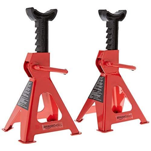 AmazonBasics Steel Jack Auto Stands, 3 Ton Capacity, 1 Pair