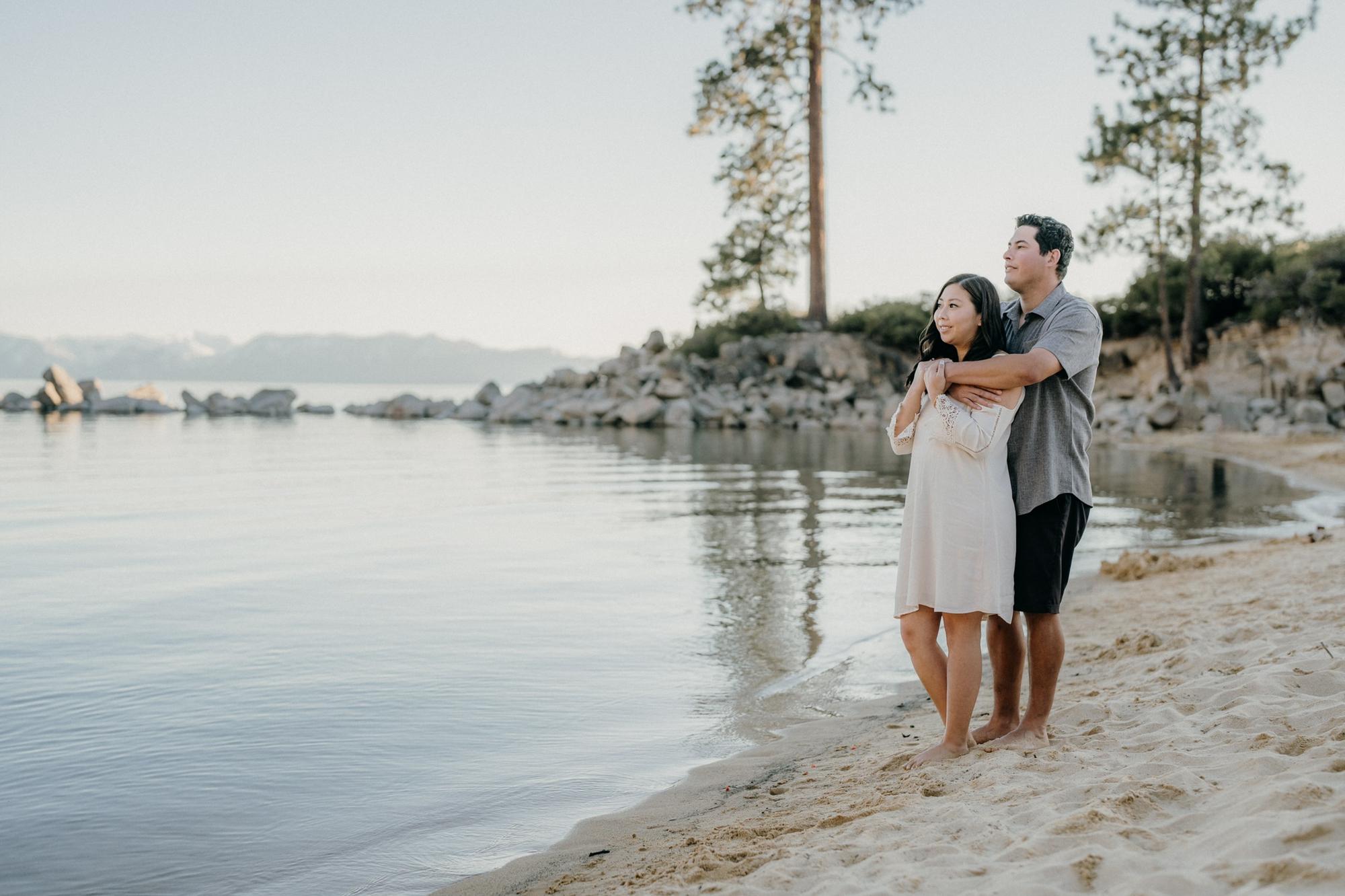 Engagement Photos - Sand Harbor Beach, Lake Tahoe