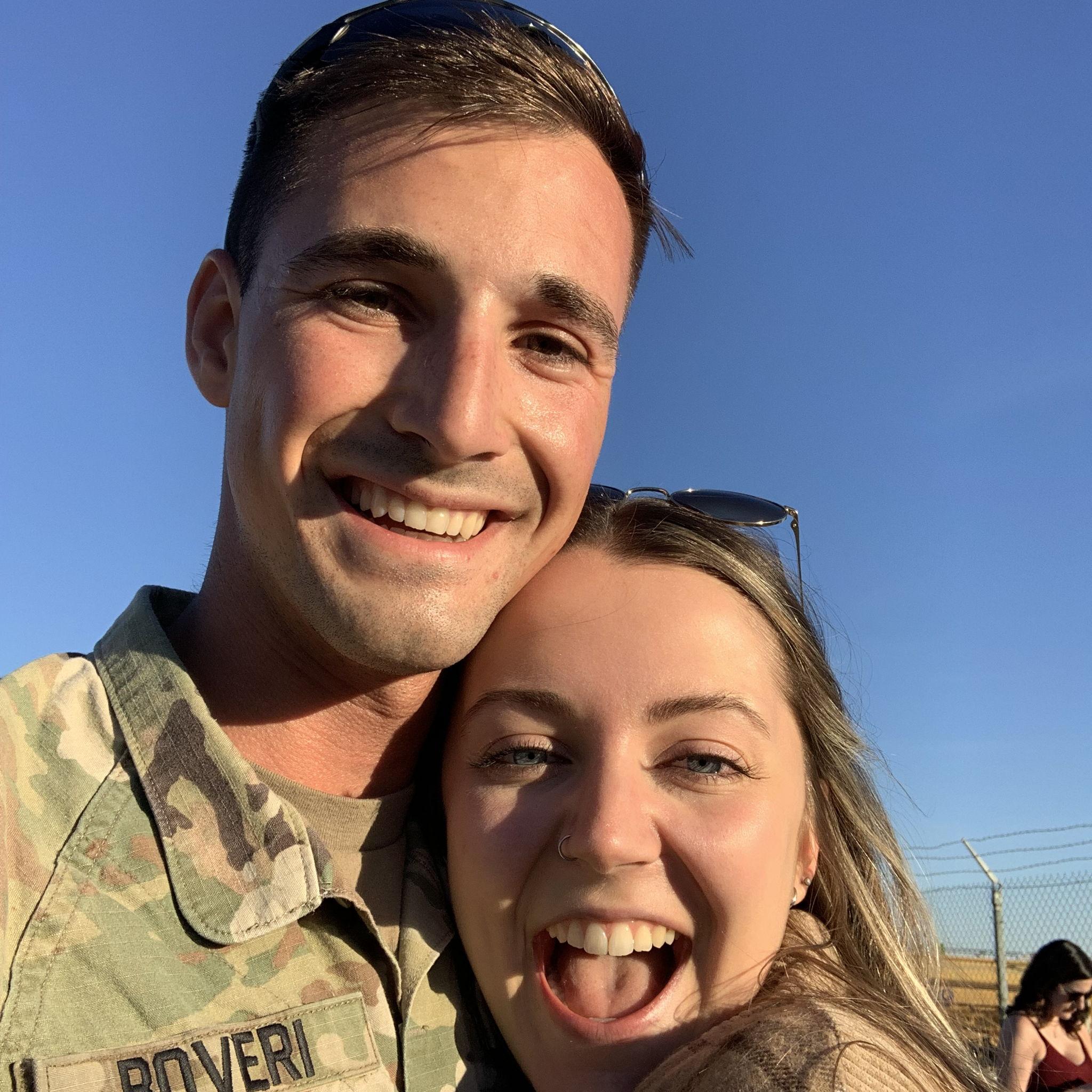 Zac came home from deployment!