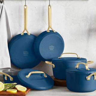 GP5 Champagne Ceramic Non-Stick 11-Piece Cookware Set