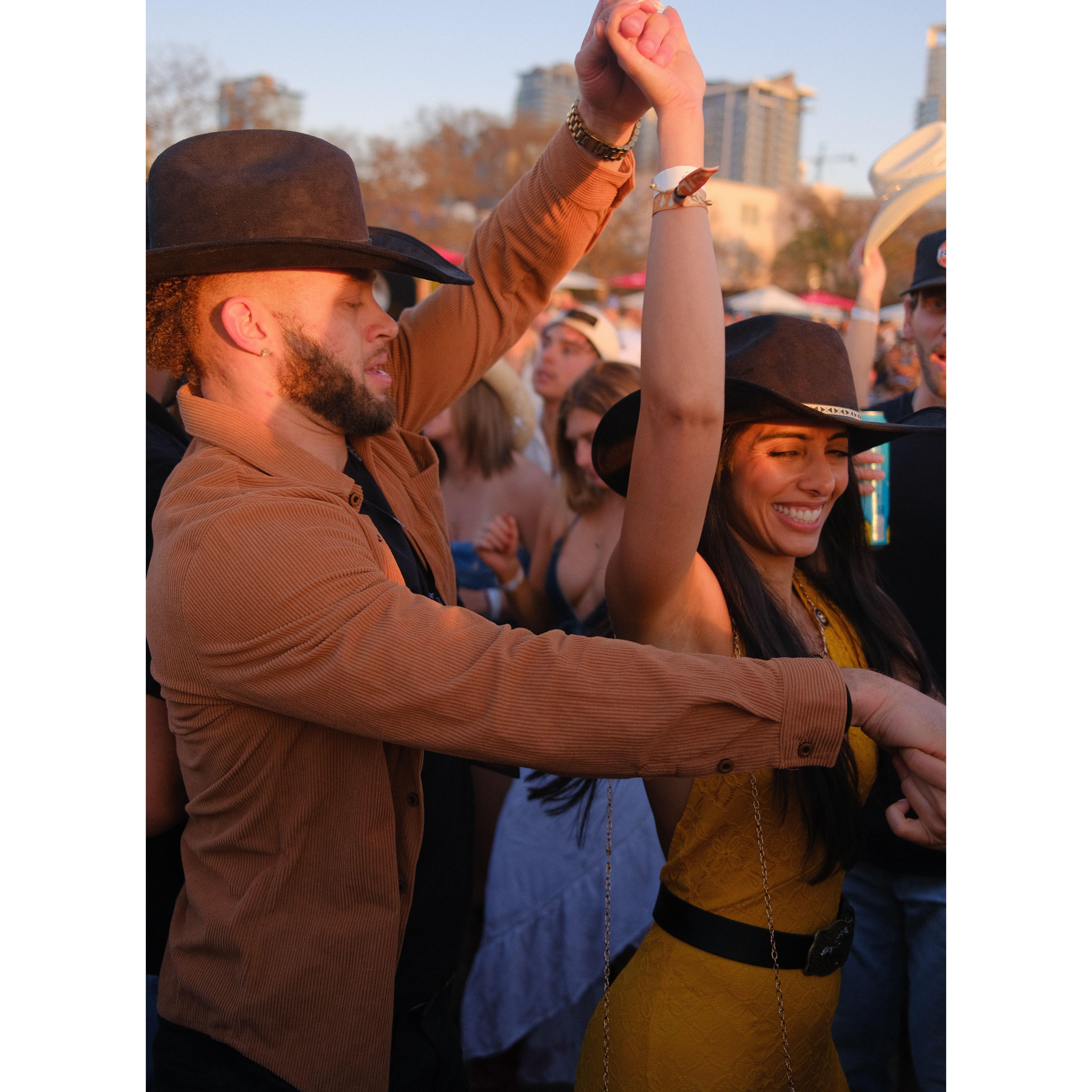 Caught dancing on camera!