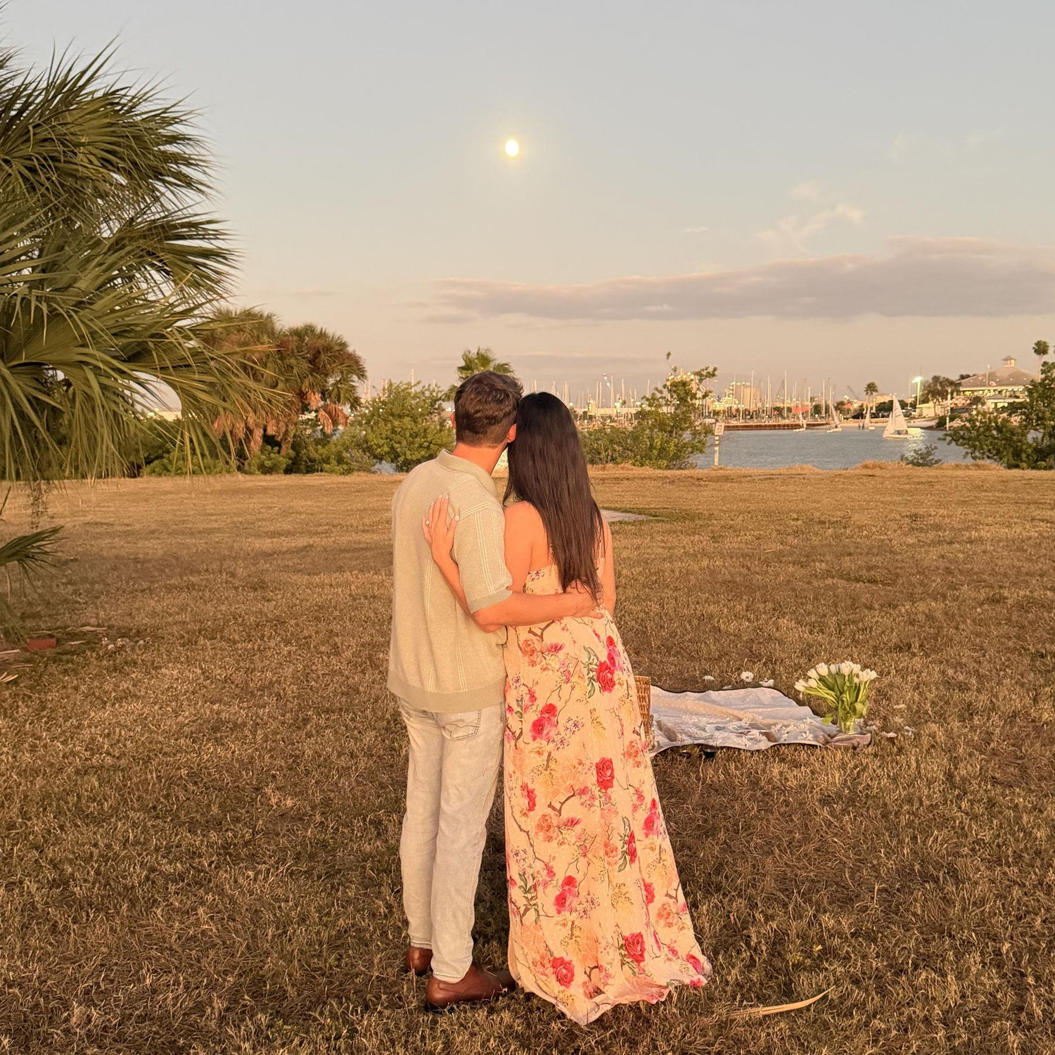 Right after getting engaged!