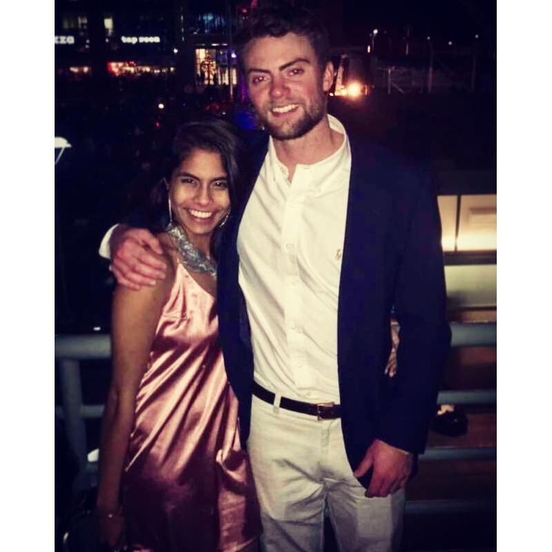 Jan 1, 2017: Our first New Years together! Celebrating in downtown Raleigh!