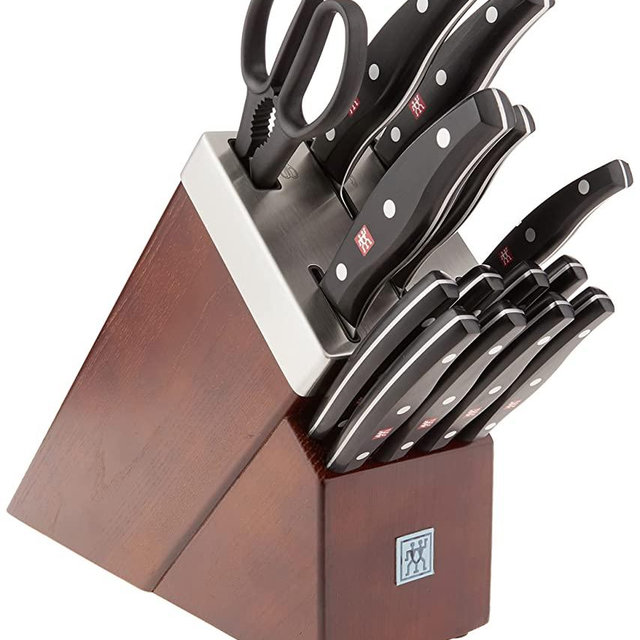 ZWILLING TWIN Signature 15-pc Self-Sharpening Knife Block Set - Brown