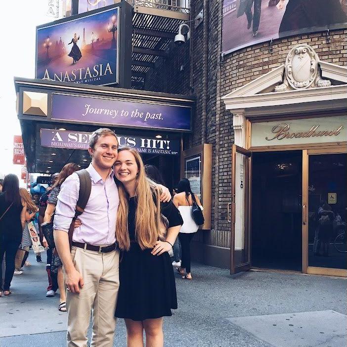 Our first Broadway show together was Anastasia. Going to Broadway shows has become an amazing yearly tradition.