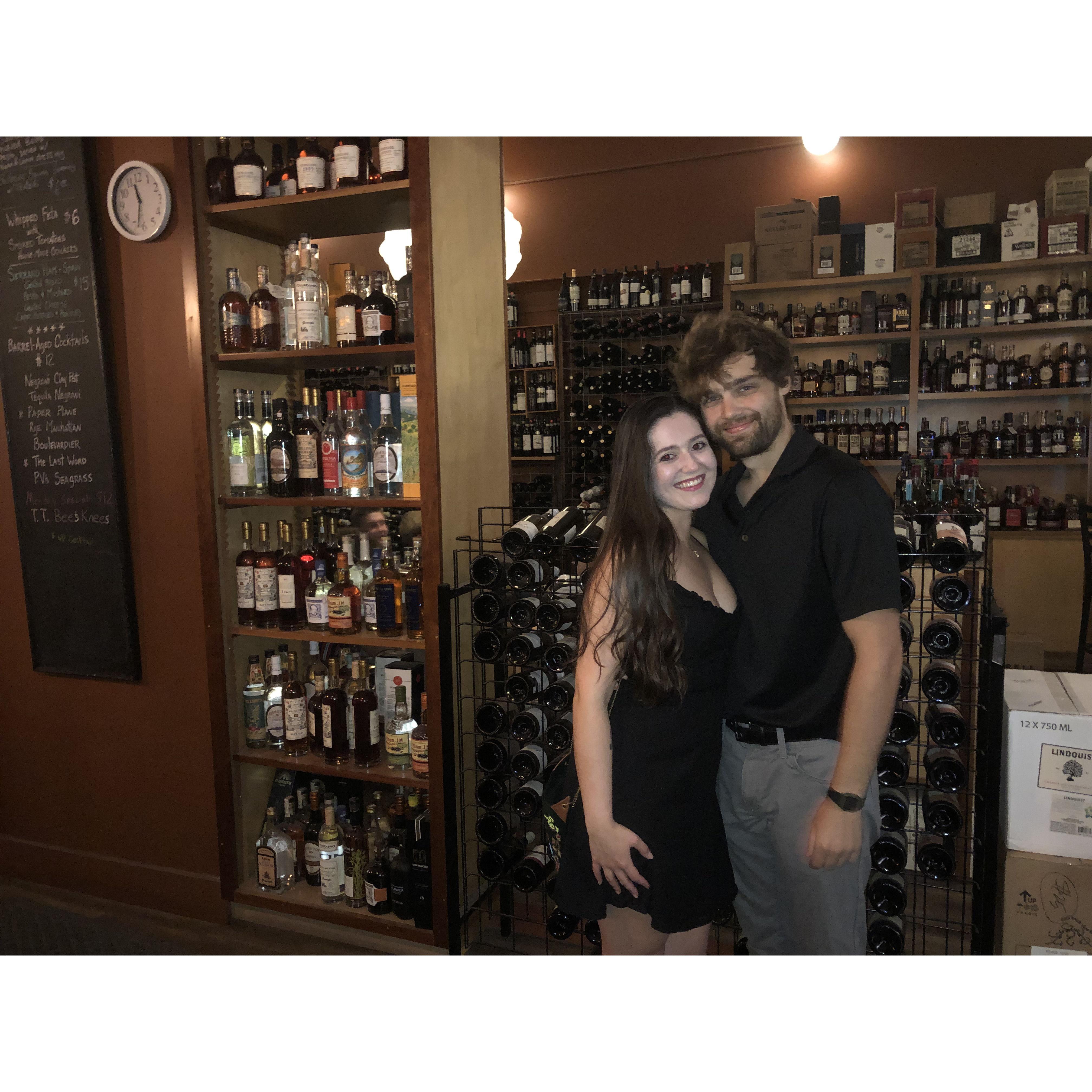 July 2023 at our favorite wine bar in downtown Como!