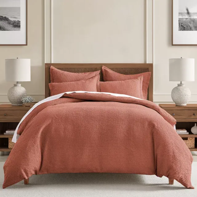Cloud Waffle Adobe King Duvet Set - Levtex Home