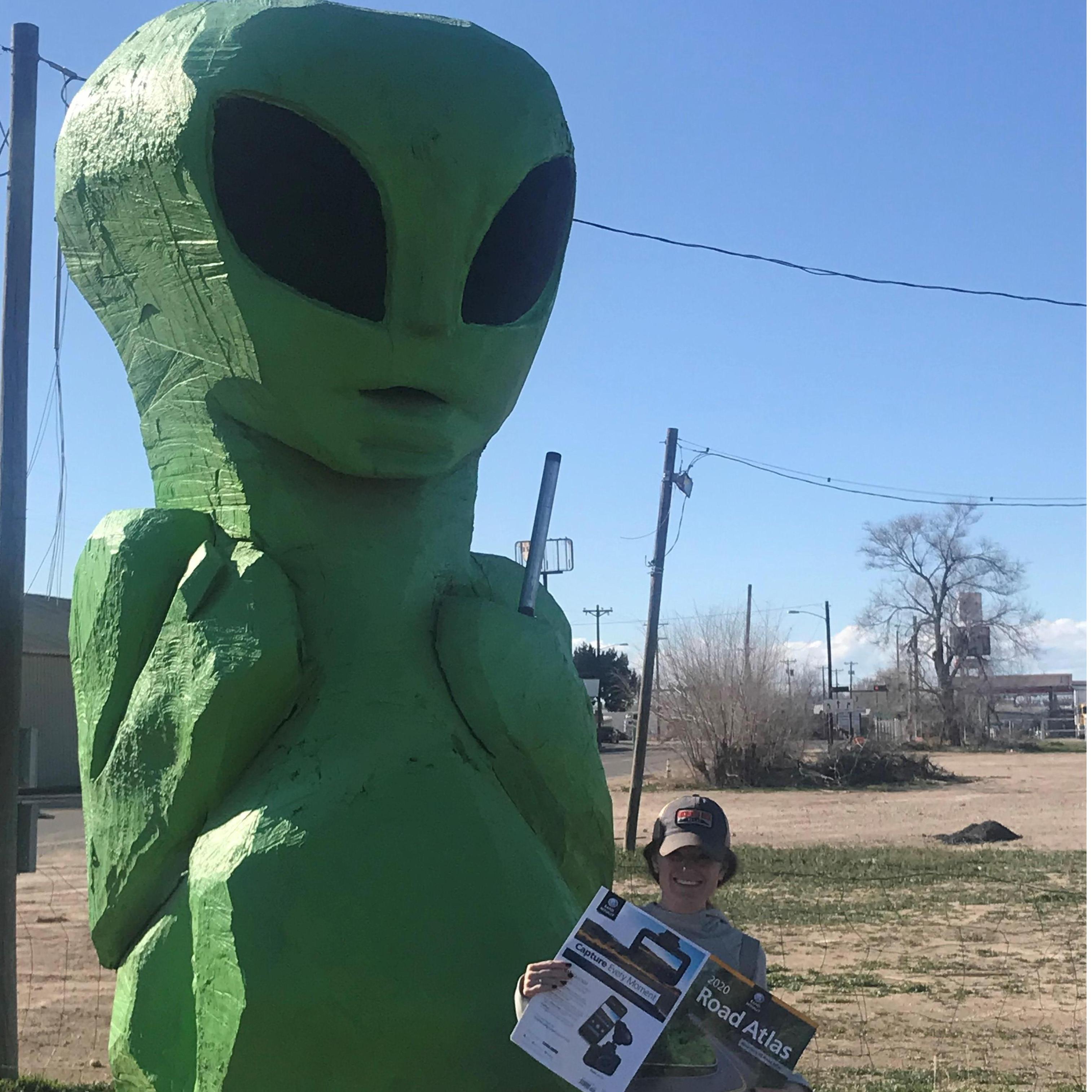 I crossed off a bucket list item when we drove through Roswell, NM and ate at the Cowboy Cafe.