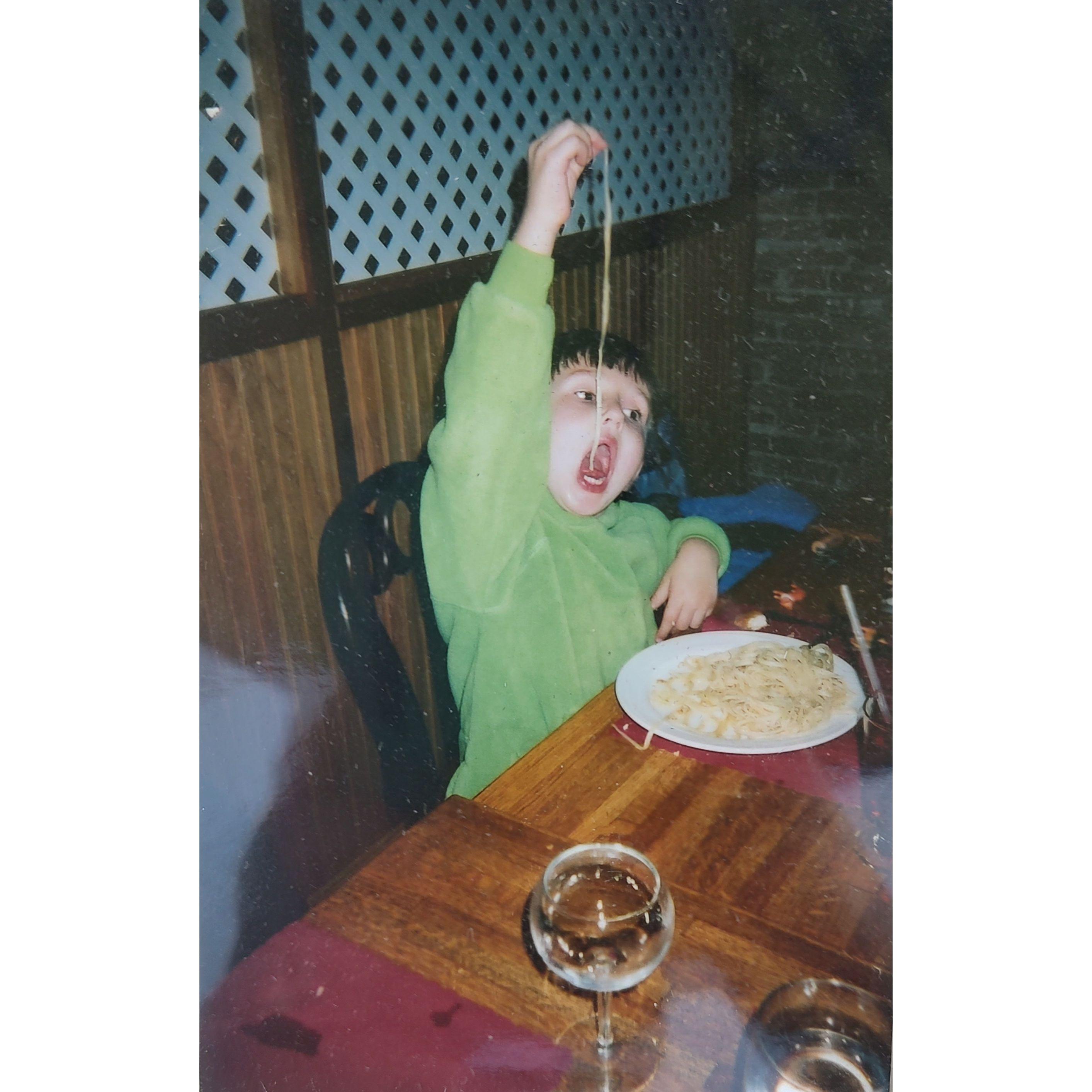 I knew it would work out Evan loves pasta