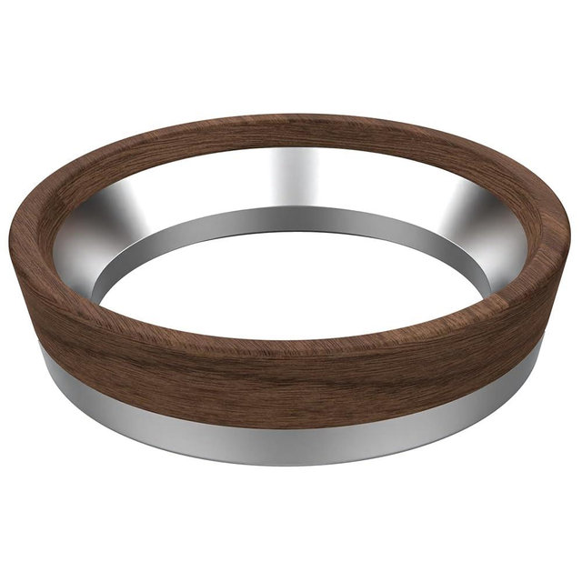 SOOTOZY 54mm Espresso Dosing Funnel for Breville Portafilters, Aluminum Magnetic Coffee Dosing Funnel Ring Compatible with Breville 54mm Portafilters,Espresso Accessories Tool(Walnut)
