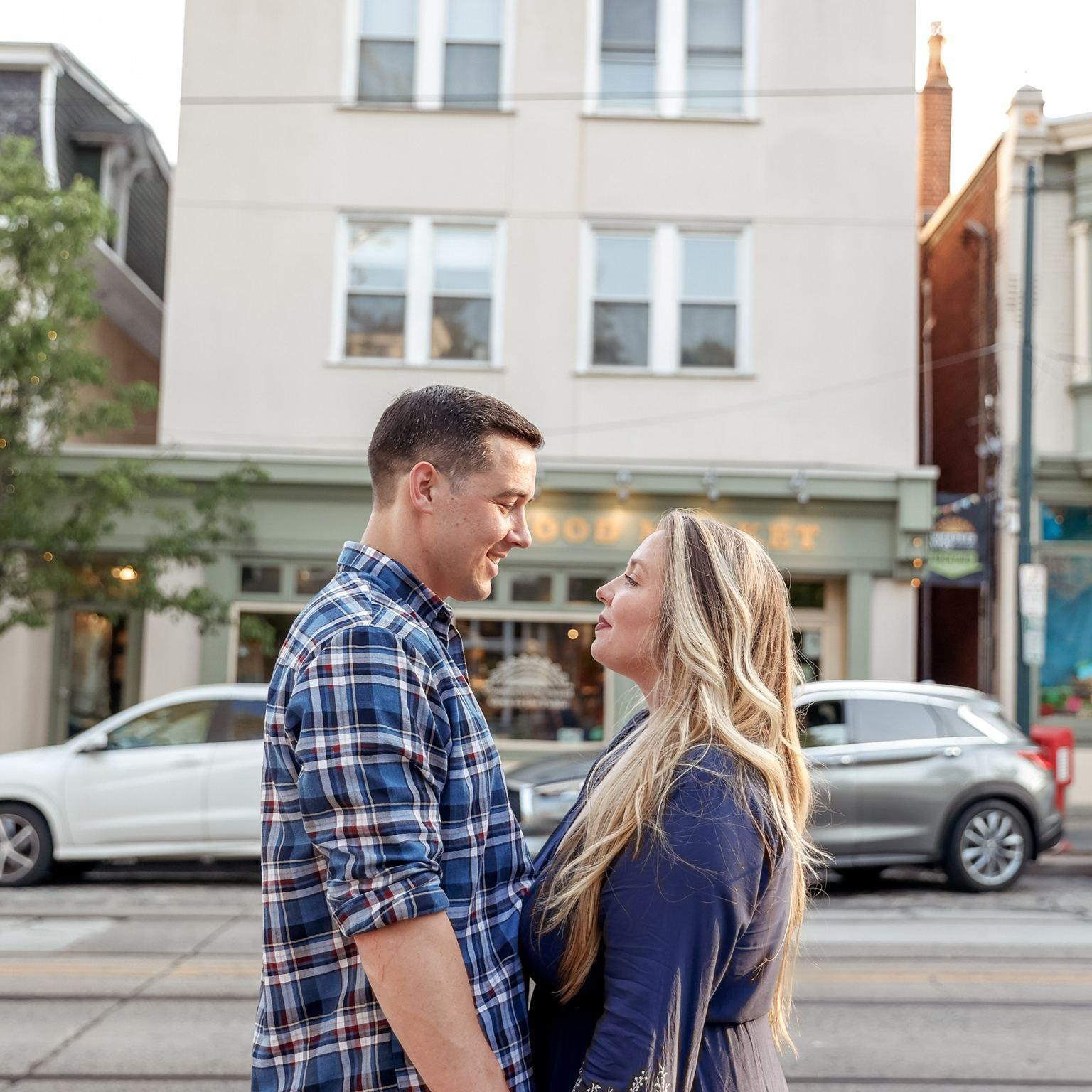 In front of our first apartment in Chestnut Hill, Philadelphia!