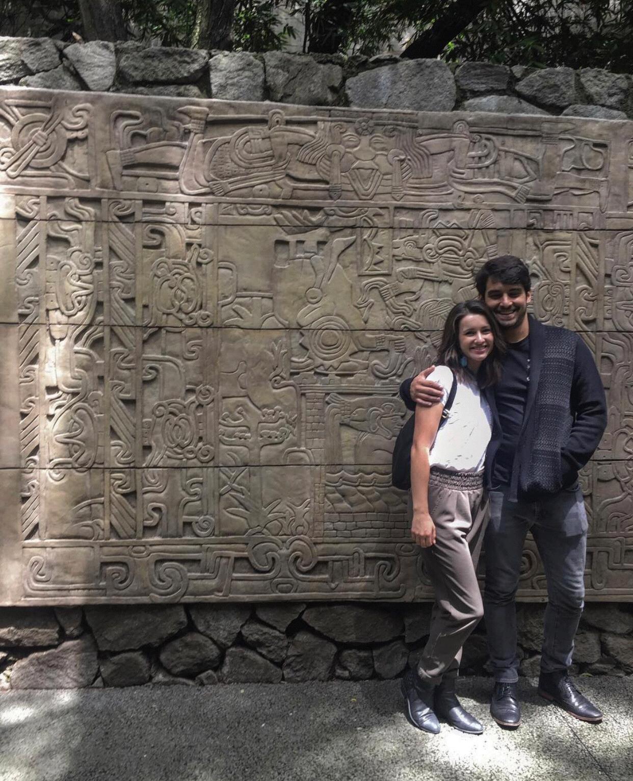 At a museum in another of our favorite places, Mexico City