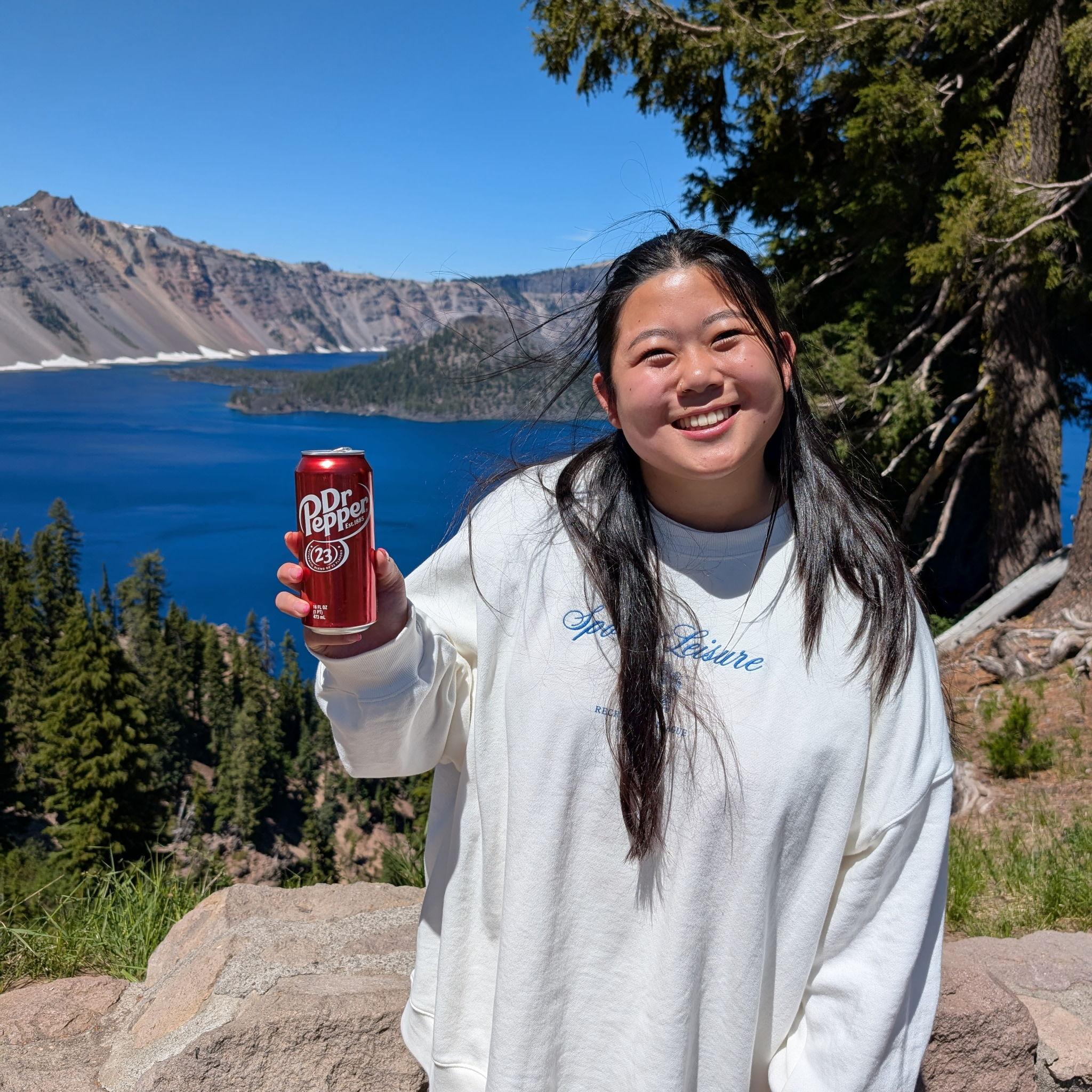 Crater Lake: Sponsored by Dr. Pepper