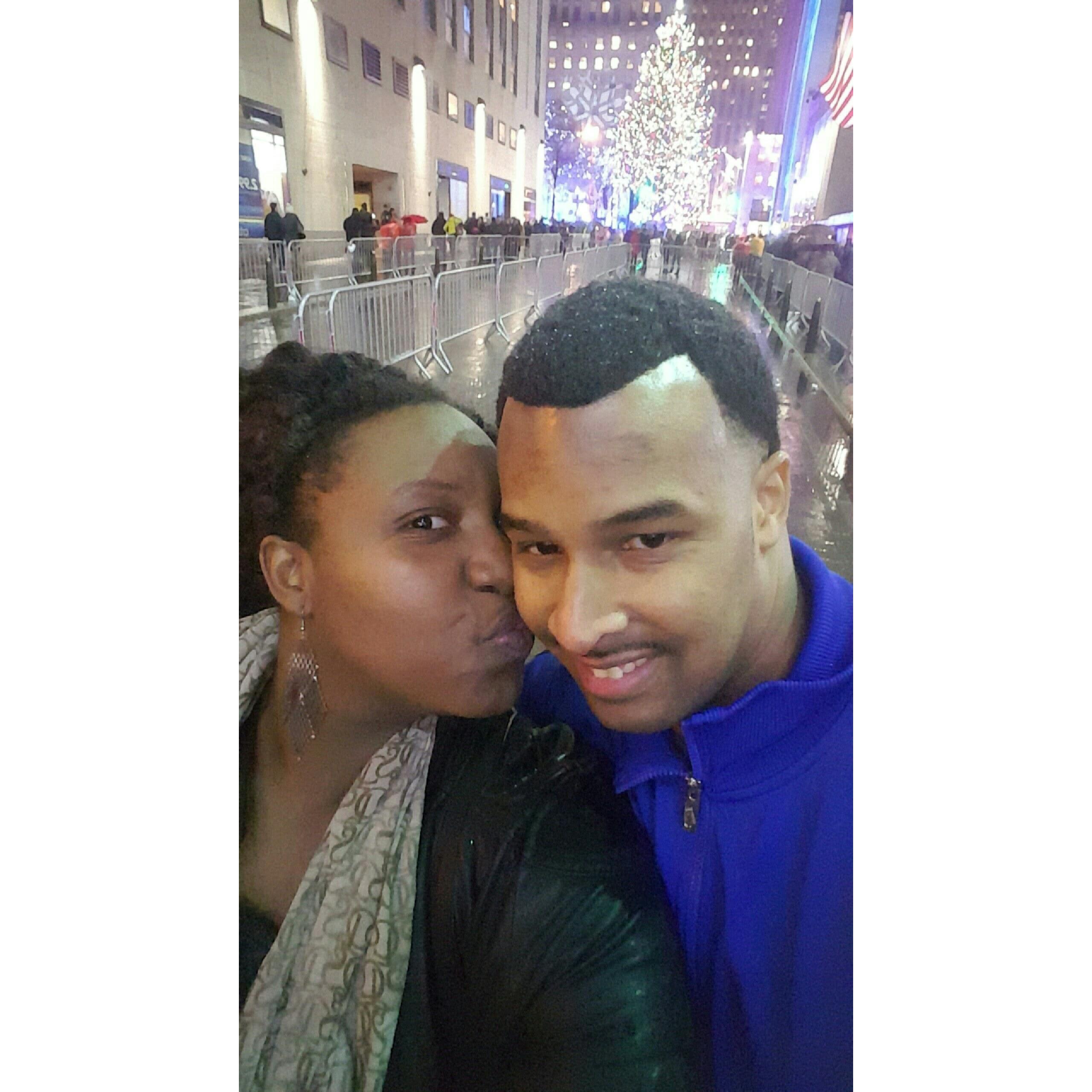First time seeing the tree lighting at Rockefeller Center