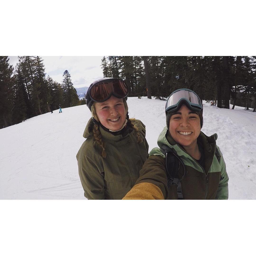 Snowboarding in Tahoe for our anniversary!