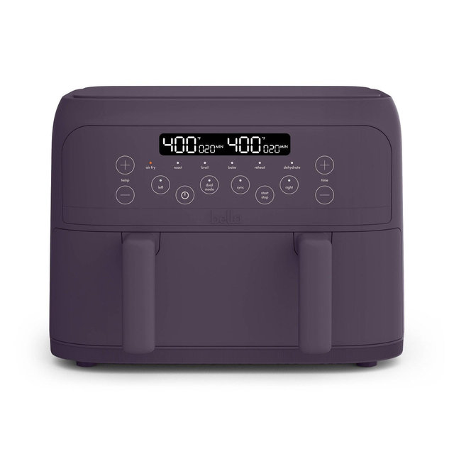 bella 4qt TriZone Air Fryer Plum