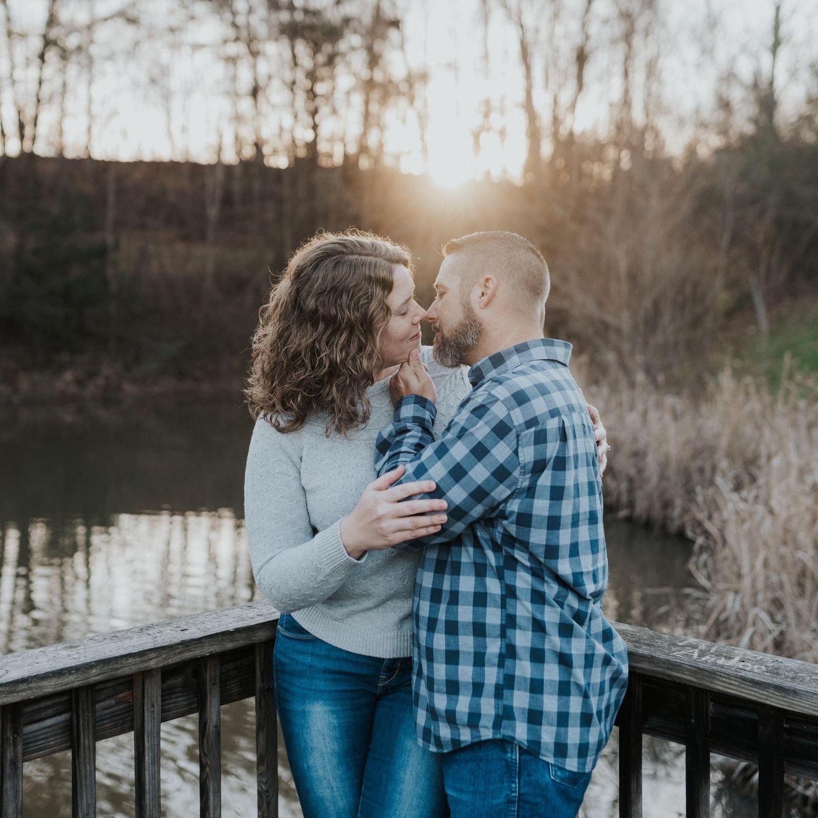 December 2021 - engagement pictures at Willow Springs Park.